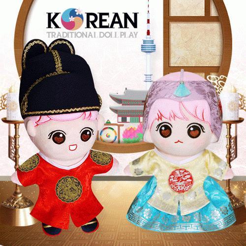 아이돌 한복인형 세트 외국인선물 (상감/중전 택1)