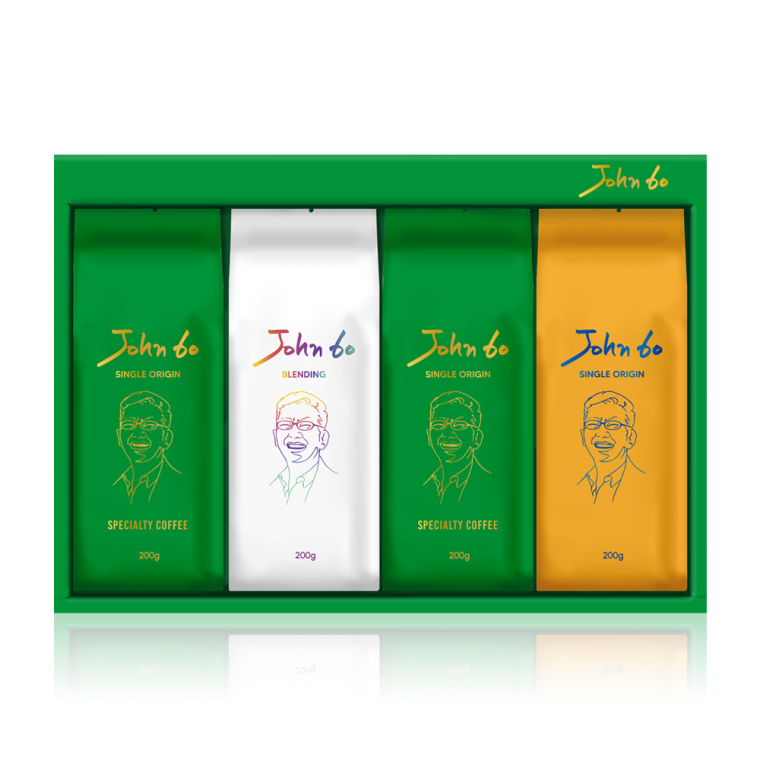 John60 프리미엄 원두커피(홀빈) 선물세트 (200g x 4개)