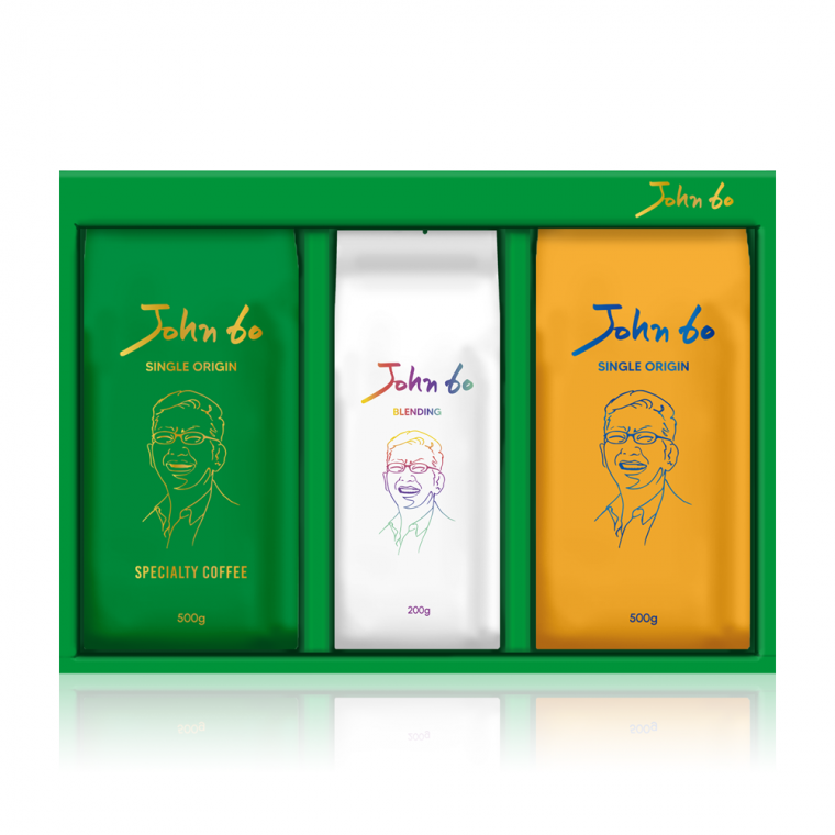 John60 프리미엄 원두커피(홀빈) 선물세트 (500g x 2개 200g x 1개)