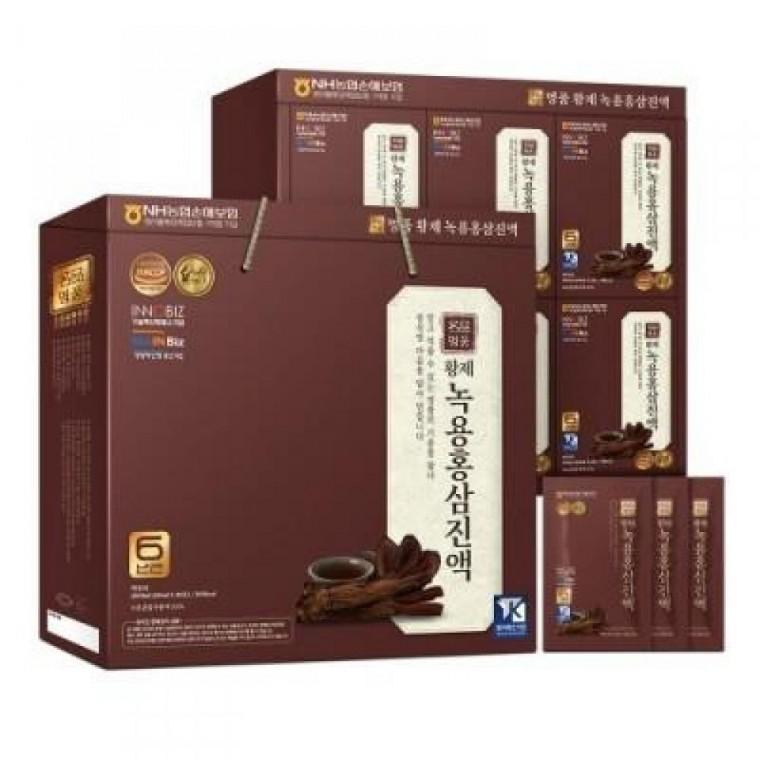 더존건강 황제 녹용 홍삼 진액 선물세트 60ml x 30포
