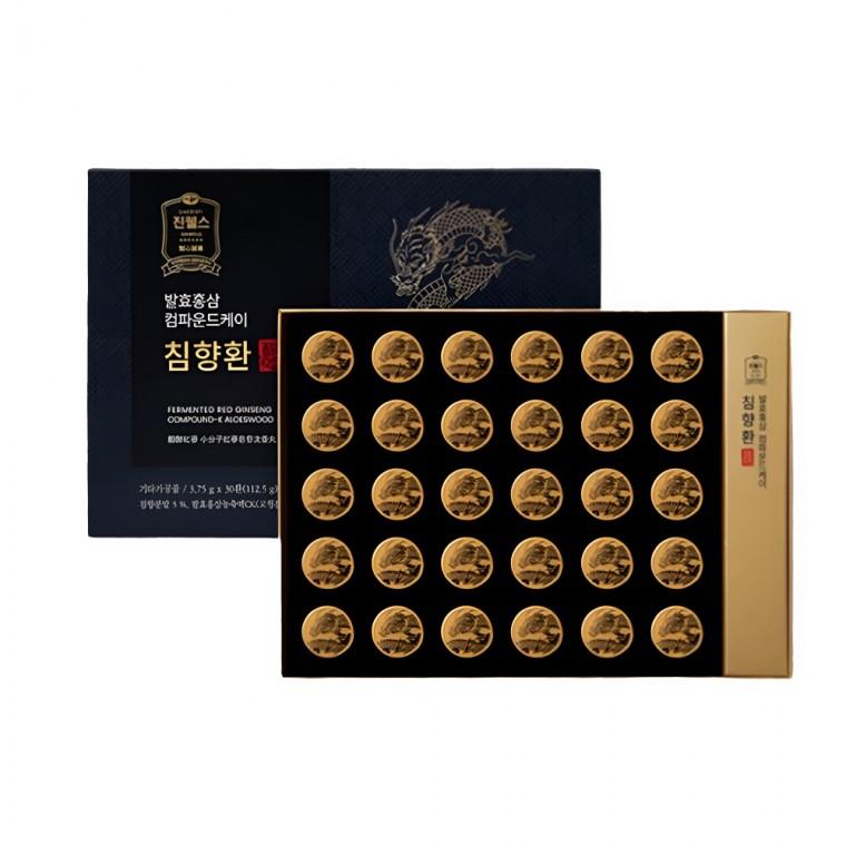 컴파운드케이 홍삼 침향환 3.75g x 30환 국내산 6년근 발효홍삼 건강환 진웰스 홍삼 선물세트