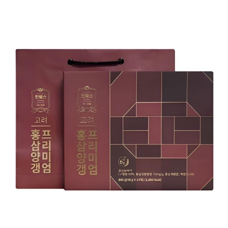 진웰스 고려홍삼양갱 프리미엄 40g x 14개 국내산 6년근 발효홍삼 선물