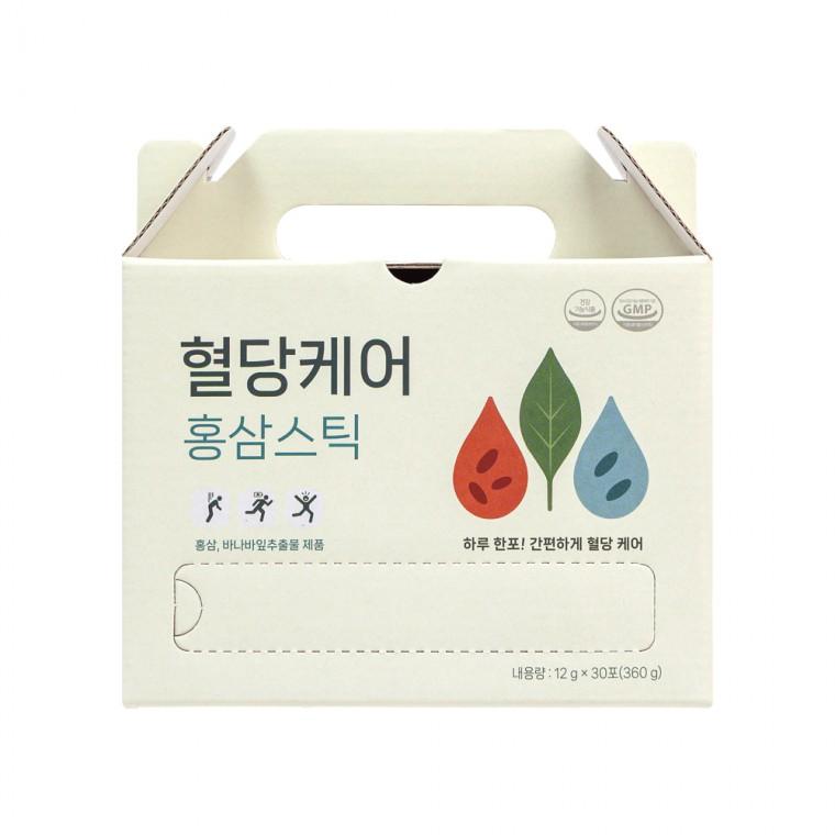 식후 혈당케어 홍삼스틱 12g x 30포 국내산 6년근 발효 홍삼액 진웰스 홍삼 선물세트
