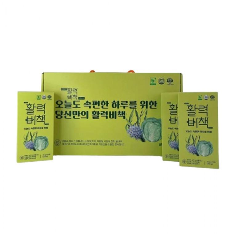 활력비책 선물세트 20gx10포x3ea 양배추즙 양배추농축액 삽주스피롤리나소회향맥문동치자사철쑥씀바귀