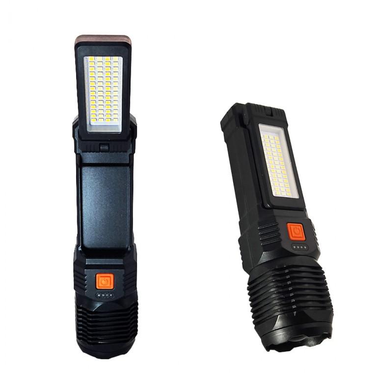 56SMD 화이트레이저칩 LED 캠핑 야외 랜턴 작업등 손전등 후레쉬 WJ1008