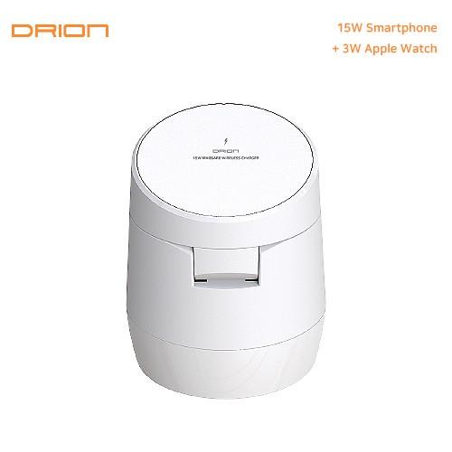 드리온 15w 2in1 무선 충전기 (워치) (C-TYPE) (케이블미포함) DR-2IN1-APP-WATCH