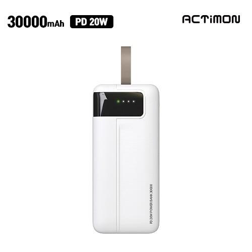[후니케이스] 엑티몬 고속 보조배터리 30000mAh (C to C) M-PD20W-30000