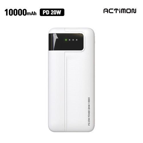 [후니케이스] 엑티몬 고속 보조배터리 10000mAh (C to C) M-PD20W-10000