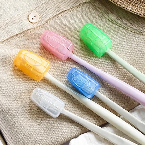 투명 칫솔캡 칫솔커버 휴대용 케이스 보관 5p (특가)