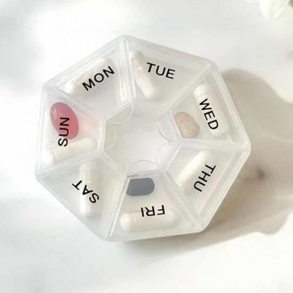 요일별 약보관통 팔각 알약케이스 여행용약통