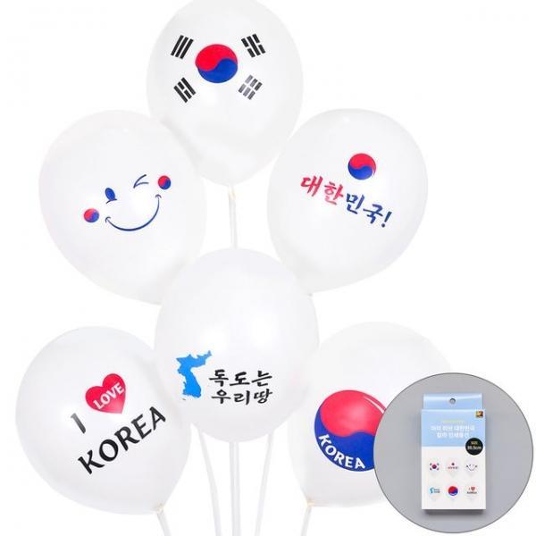 스마트케이스풍선 30.5cm아이러브대한민국6개 파티