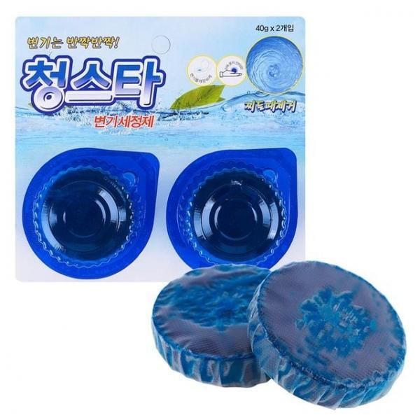 국산 간편 화장실 냄새 제거 변기세정제 청스타 2개입
