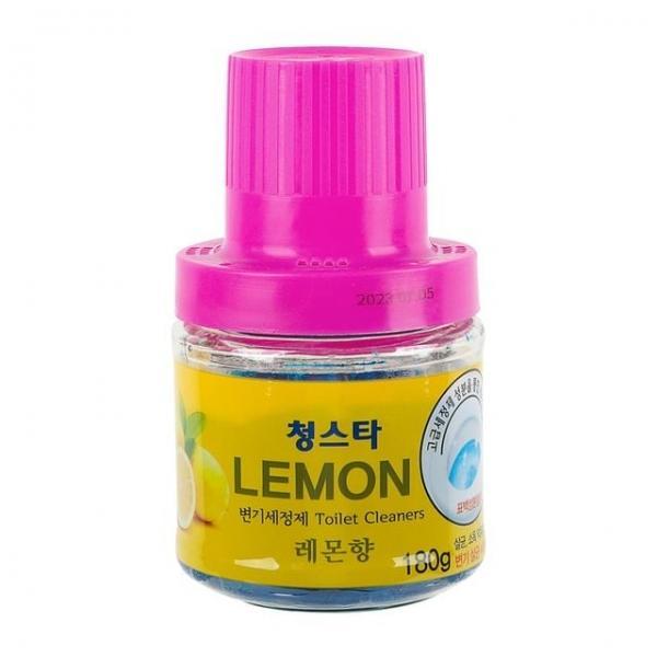 국산 자동변기세정제 병타입 청스타 레몬향 180g