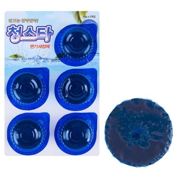 국산 간편 화장실 냄새 제거 변기세정제 청스타 5개입