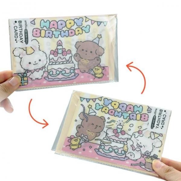 캐릭터 렌티큘러 생일 축하 카드