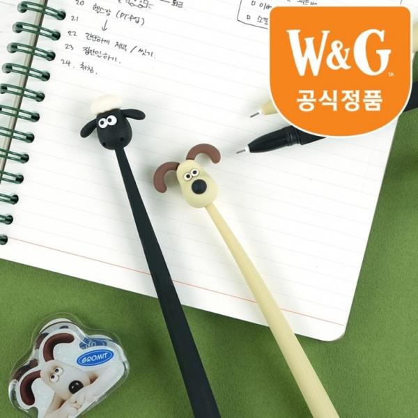 월레스와 그로밋 캐릭터 펜 피규어 볼펜 [공식정품 중성펜 귀여운 판촉 선물 잘써지는 숀더쉽 홍보 굿즈]