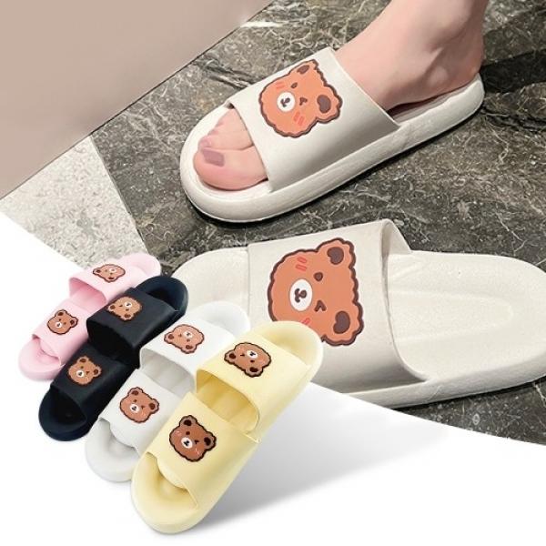 곰돌이 캐릭터 실내화 슬리퍼