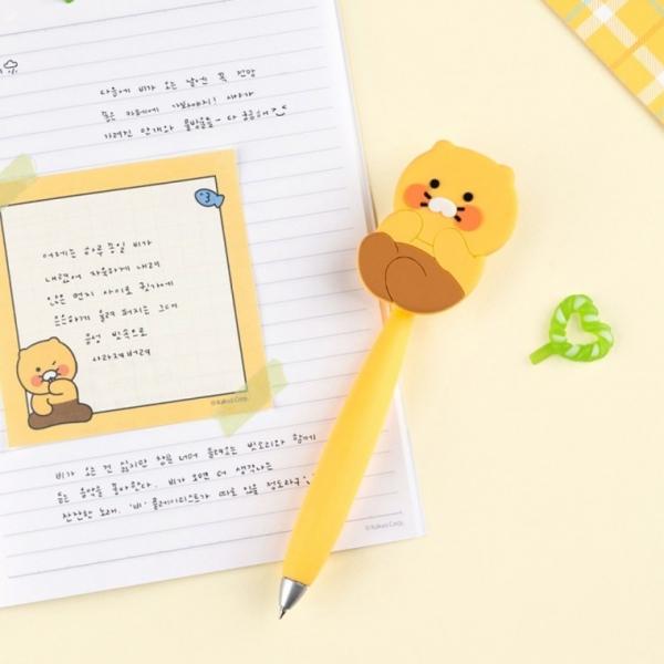 카카오프렌즈 캐릭터 패치 무빙 볼펜 0.7 PCV 춘식이 필기구 문구용품