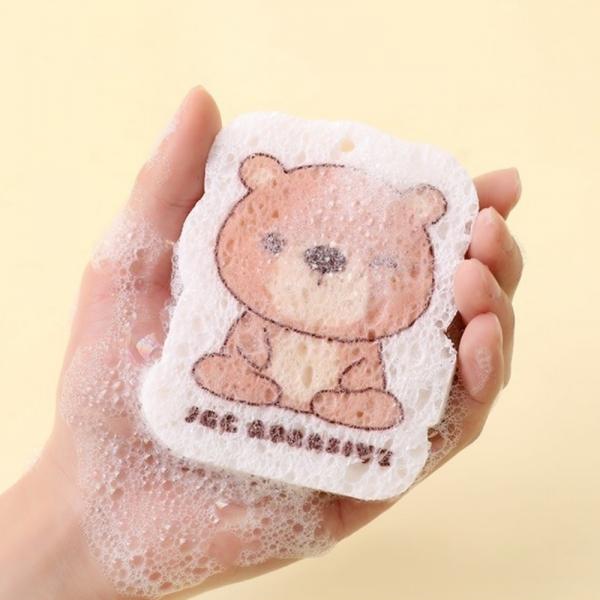캐릭터 펄프 캐릭터 설거지 수세미 강아지