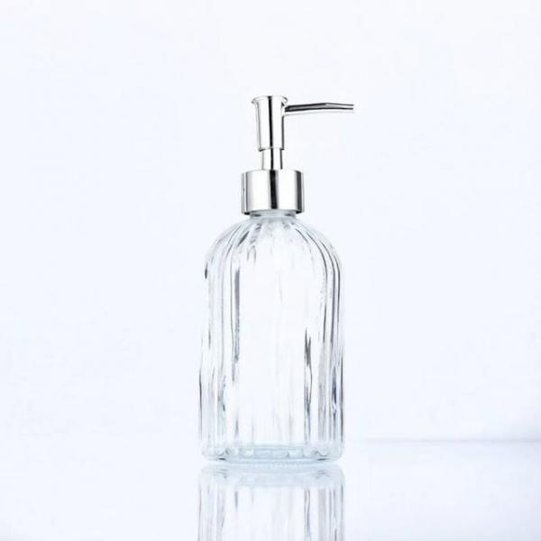 400ml 유리 공병 디스펜서 2개 주방 욕실 비누 핸드워시 세제통