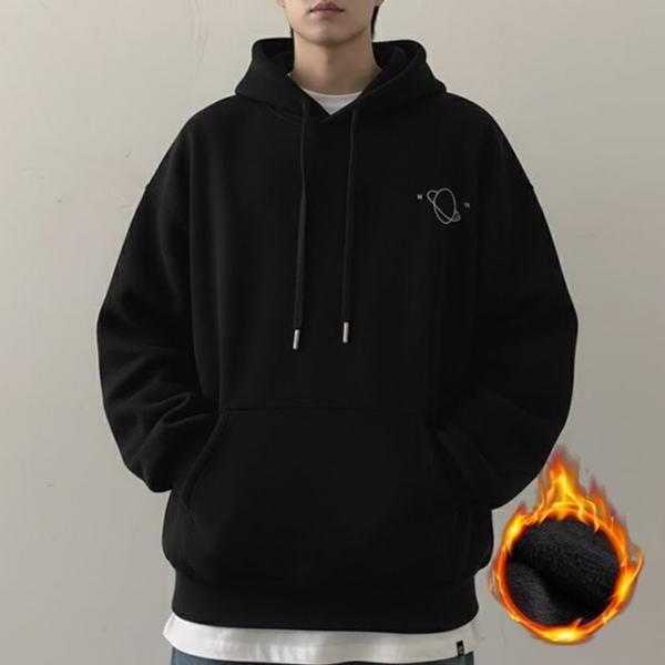 ISTS76 미니멀 기모 후드티