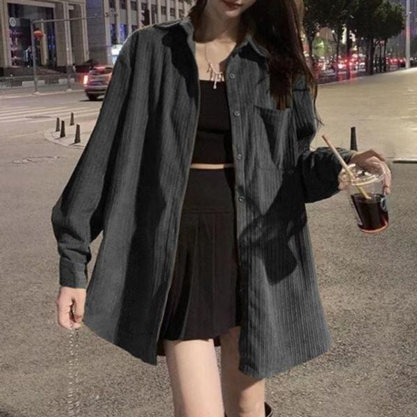 WSST02 스트릿 코듀로이 롱셔츠