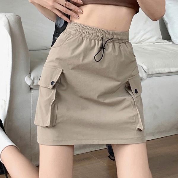 [DD668] LK-HB06 / 스트링 카고 미니스커트