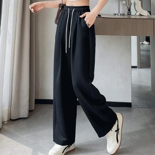 [DD672] LK-TP18 / 일자 허리밴딩 팬츠