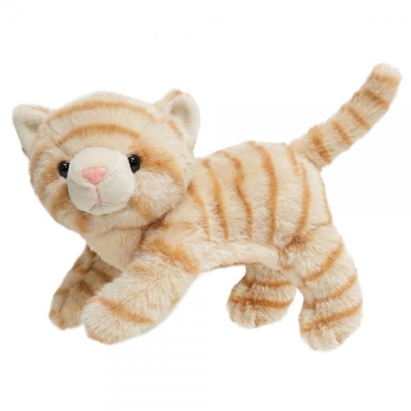 매직캐슬 손인형 엎드린 줄무늬 고양이 25cm (MC2625) 인형극 역할놀이 장난감
