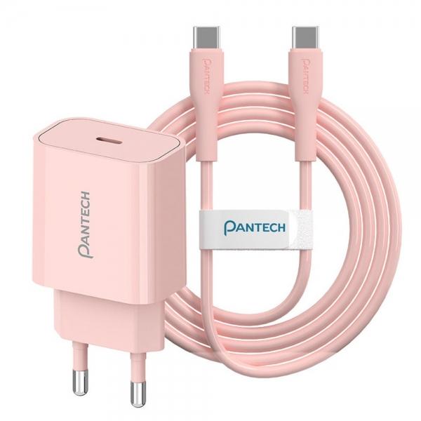 팬택 가정용충전기 PD 25W 1포트 파스텔 충전기 45W 2M (핑크) CtoC 케이블 (USR-PD25)