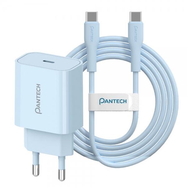 팬택 가정용충전기 PD 25W 1포트 파스텔 충전기 45W 2M (블루) CtoC 케이블 (USR-PD25)