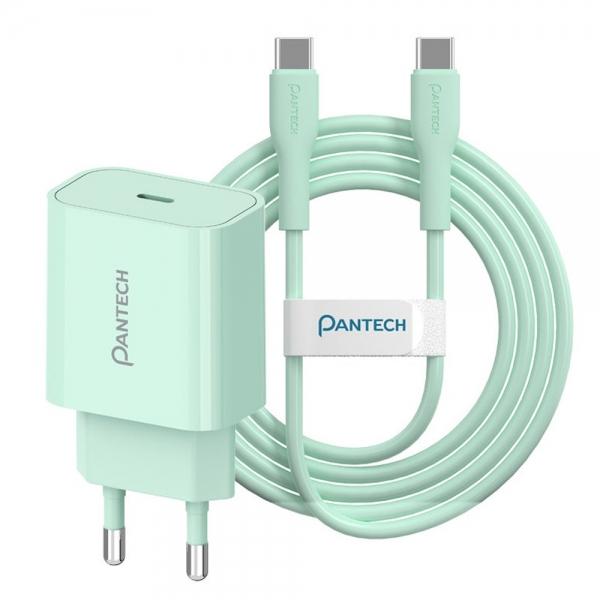 팬택 가정용충전기 PD 25W 1포트 파스텔 충전기 45W 2M (민트) CtoC 케이블 (USR-PD25)