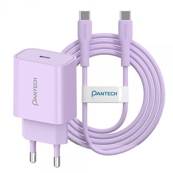 팬택 가정용충전기 PD 25W 1포트 파스텔 충전기 45W 2M (퍼플) CtoC 케이블 (USR-PD25)