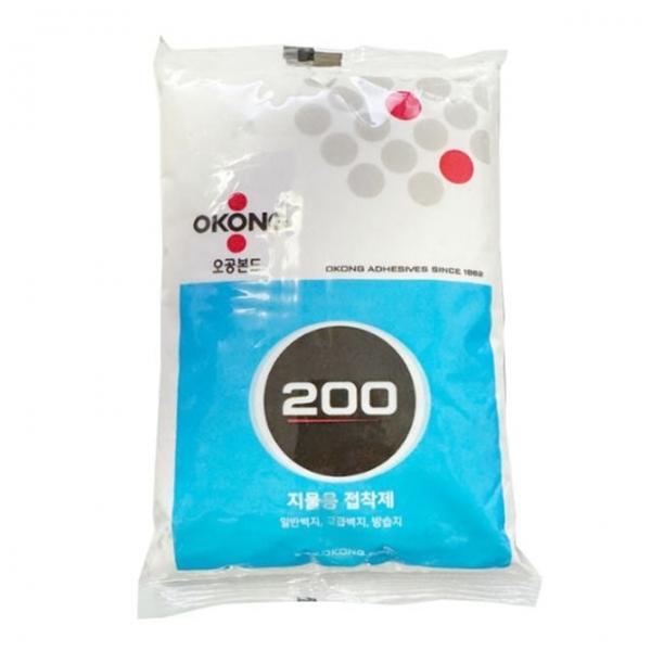 오공 200 지물 벽지 인테리어 도배 풀 접착 800gx20개