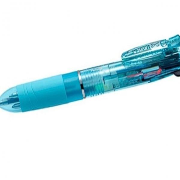 3색멀티펜 라이트블루 0.5mm 필기펜 휴대필기아이템 다색펜