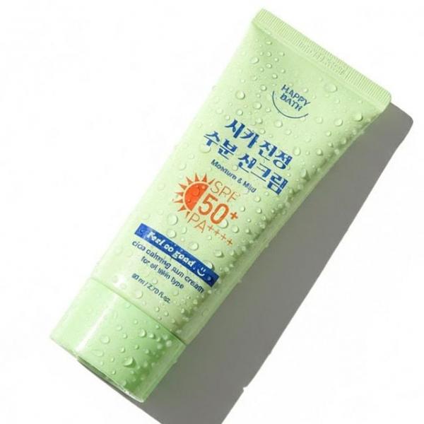 산뜻 촉촉 수분 제형 시카 알로에 함유 선크림 80ml