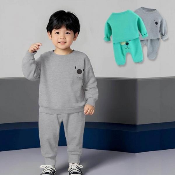검은코 아동 맨투맨 조거팬츠 상하복세트