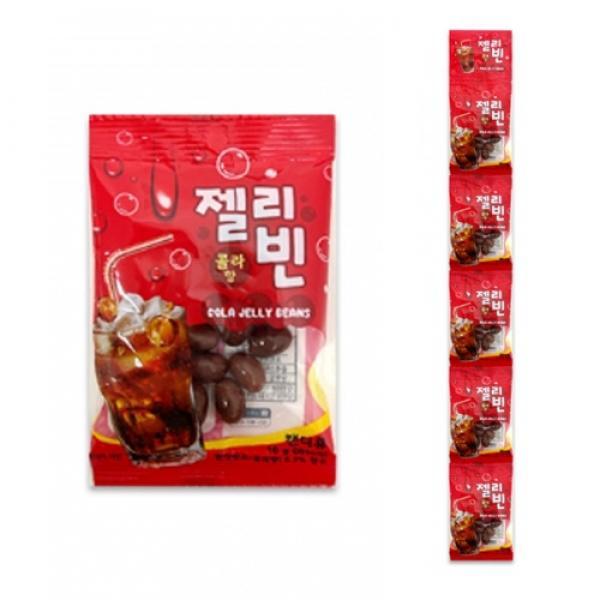 식품 줄줄이젤리빈콜라향 16gX5개X8줄 랜덤발송