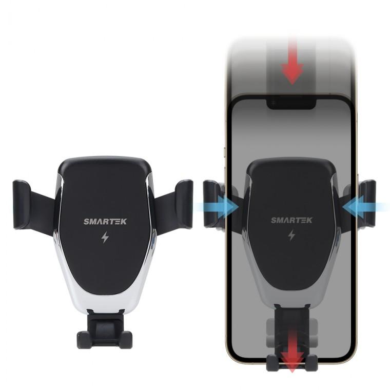 스마텍 15W 고속차량용 무선충전 중력 거치대 ST-CD250