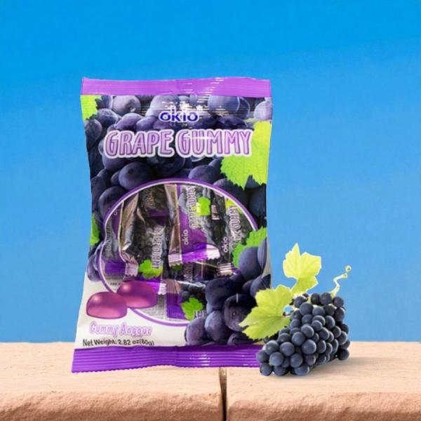 포도젤리 오키오 그레이프 구미 젤리 80g x 5p 간식 과자 해외과자