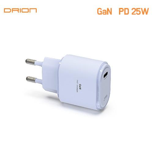 드리온 가정용 PD 25W 충전기 (C포트)(케이블미포함) 퍼플
