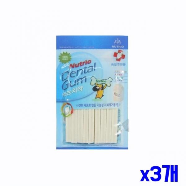 애견 밀크 치석제거용 껌 100g x3개 개껌 반려견껌