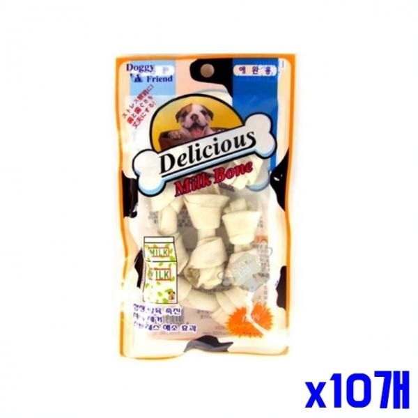 애견 간식 치석제거 우유껌 5P x10개 반려견간식 개껌