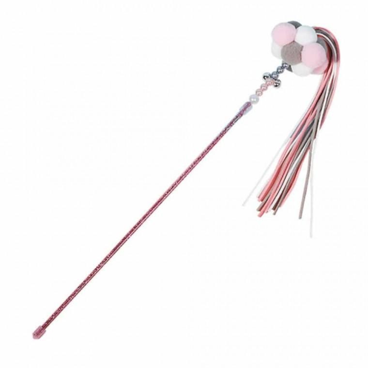고양이 낚싯대 장난감 핑크 캣토이 고양이낚싯대 고양이장난감낚시대 반려묘장난감 고양이랑놀아주기 냥이