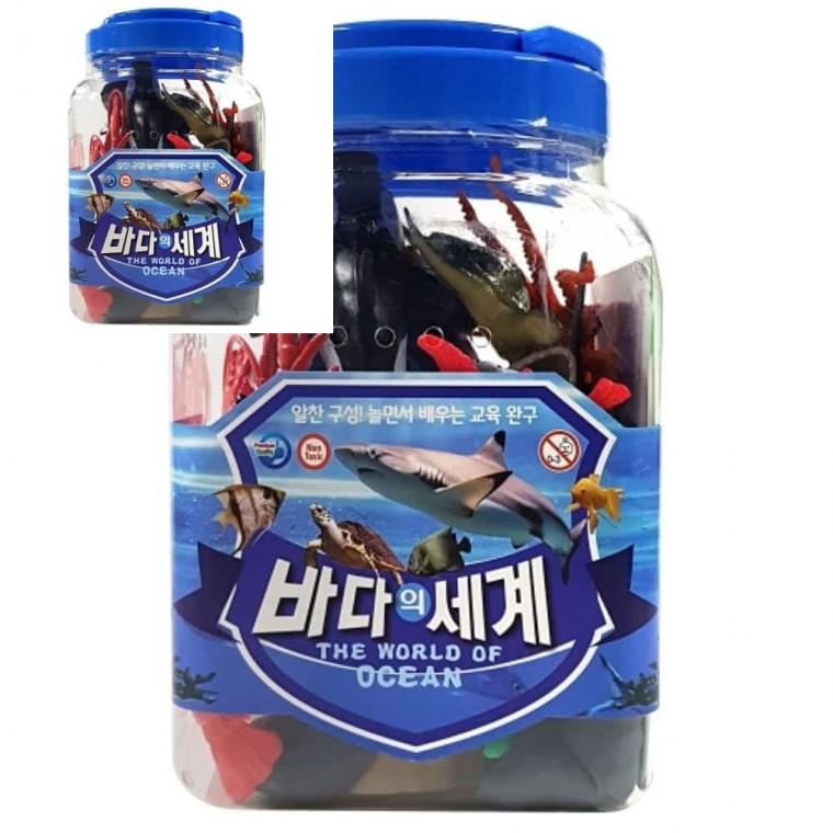 교육용 동물 모형완구 바다의세계 박스 12개입 바다속어류 아이장난감 어린이장난감 어린이집장난감