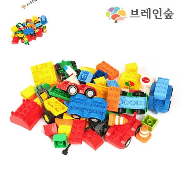 브레인숲 교육용 듀오 교통기관 블럭장난감 교통기관장난감 유아블럭 교통기관놀잇감