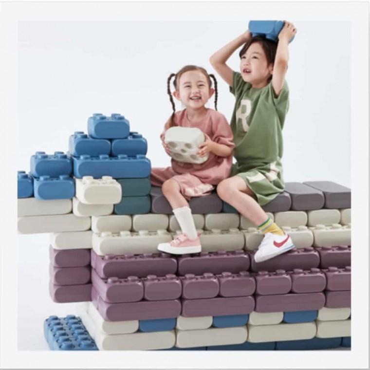 헤이즐빅블록 A세트(48PCS) 유아블록 블록교구 블록장난감 유치원블럭 빅블럭 집중력장난감 유치원블록