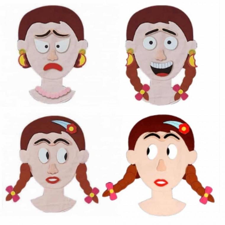 미스변덕 찍찍이보드 펠트장난감 찍찍이장난감 유치원펠트교구 표정교구 어린이집펠트교구 찍찍이교구