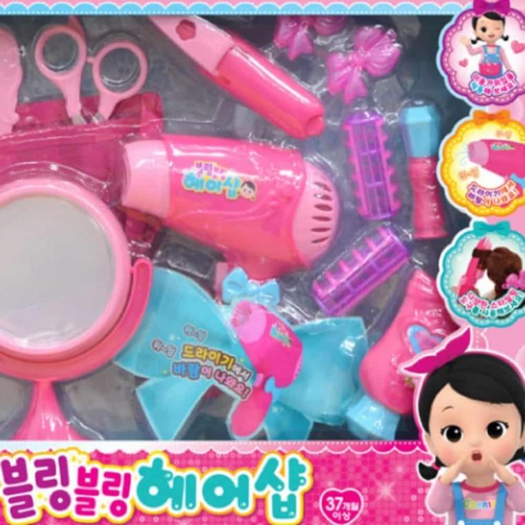 캐리 블링블링헤어샵 미용실인형 헤어샵놀이 역할놀이세트 미용실놀이장난감 직업놀이 미용실장난감 미용놀