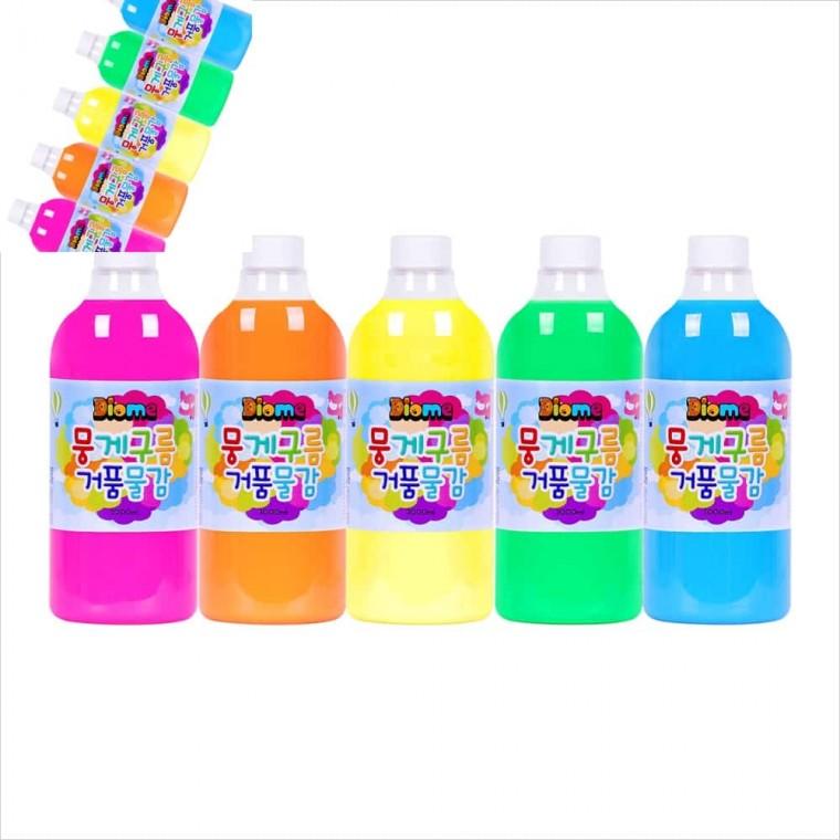 거품물감 리필 1000ml 5색 세트 물감장난감 거품놀이 미술재료 컬러거품